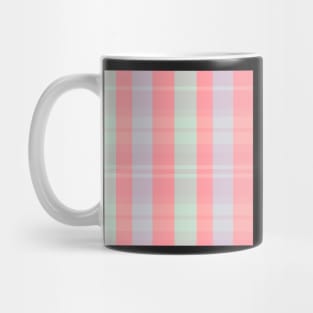 Pastel Aesthetic Evander 1 Hand Drawn Textured Plaid Pattern Mug